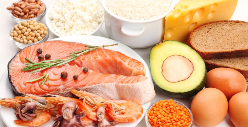 Nuts, legumes, quinoa, cheese, eggs, lentils, salmon, shrimp and calamari are all good sources of protein. Additional protein is helpful for maintaining muscle mass, healing faster, maintaining strong bones and reducing blood pressure.
